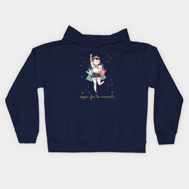 Wonder Vegan Kids Hoodie by violinoviola